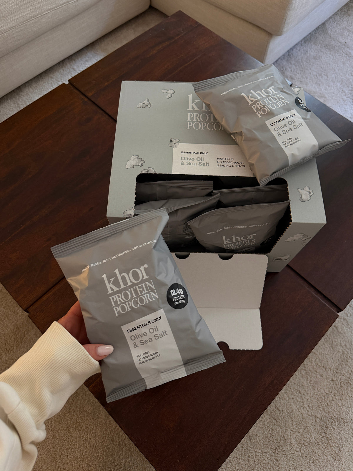 Protein Popcorn Olive Oil & Sea Salt (12 Stück)